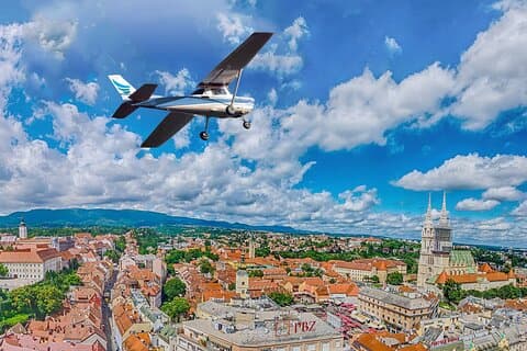 Private Panoramic Flight Over Zagreb
