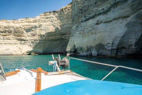 Shared Sunset Cruise from Pollonia to Polyaigos