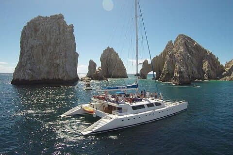 ¡RECOGIDA opcional multimillonaria de yates Cabo Cruise Sunset o snorkel!