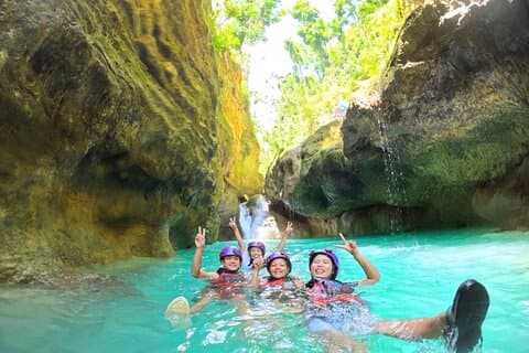 Kawasan Canyoning forfait aventure au départ de Cebu