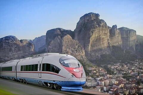 アテネからメテオラへのスペイン語の列車による日帰り旅行 - 現地代理店