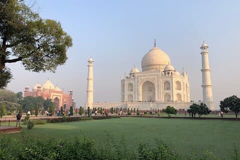 Fra Delhi: Taj Mahal og Agra Fort Tour med superhurtigt tog