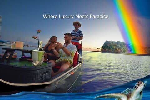 2-HR Gondola cruise waikiki free flower lei, drinks & pastries