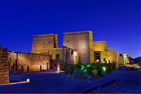 Sound and Light Show at Philae Temple Of Aswan