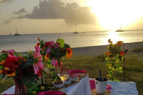 St Lucia Beachfront Sunset Picnics