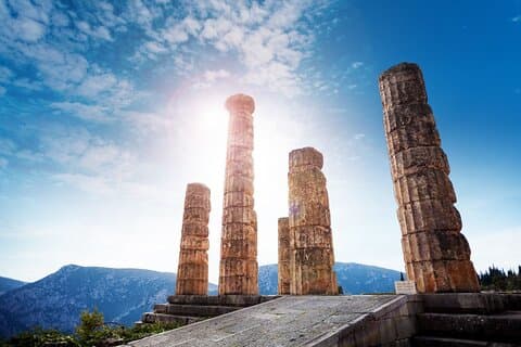 Athens to Delphi Oracle and Ancient Corinth day tour.