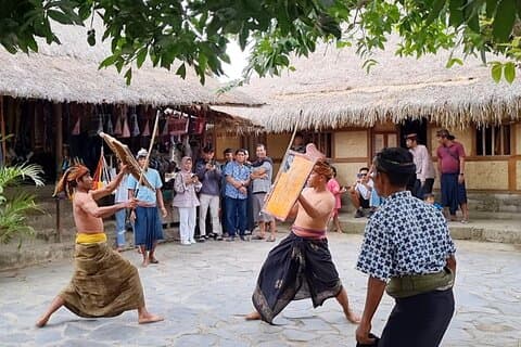 Lombok : Sasak Traditional Stick Fight and Gendang Beleq Dance