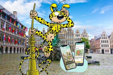 Gioco di fuga per bambini nella città di Anversa Marsupilami