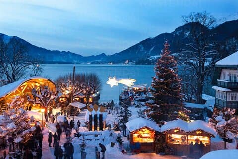 Onde os moradores vão para o Natal: Wolfgangsee Advent Tour