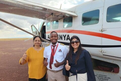 6 dias Samburu, Ol Pejeta e Maasai Mara voando em safari de luxo