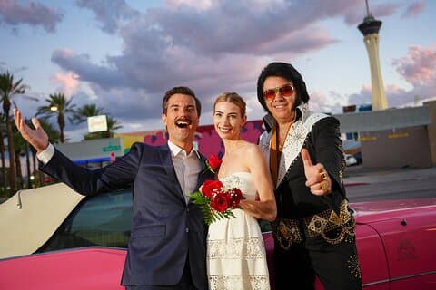 Elvis Bröllop på Little Vegas Chapel inklusive Limousine Transportation
