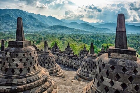 Privat tur til Borobudur og Prambanan-templene i Yogyakarta