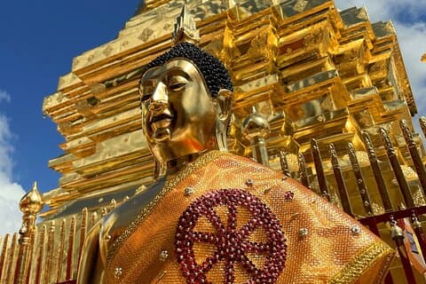 Chiang Mai delt bytur med kjente templer