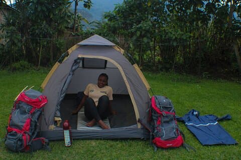 Camping at Volcano View Campsite