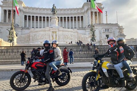 Ducati motorcykeltur i Rom