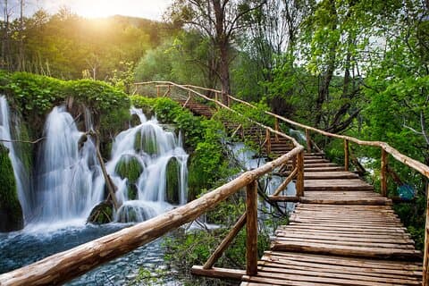 Visite privée du parc national des lacs de Plitvice - depuis Split