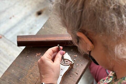 Atelier privé de fabrication de blocs en bois à Jaipur