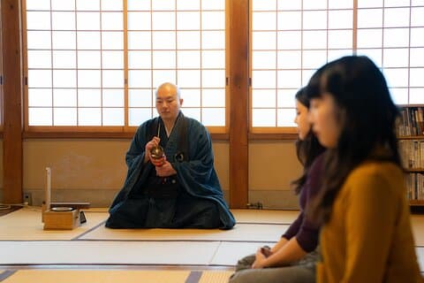 Tokyo Zen-meditasjon ved privat tempel med munk