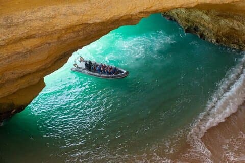 Albufeira 2 hour 30 minute Private Dolphin and Benagil Caves Tour