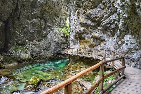 Lake Bled & Lake Bohinj & Vintgar Gorge Tour från Ljubljana