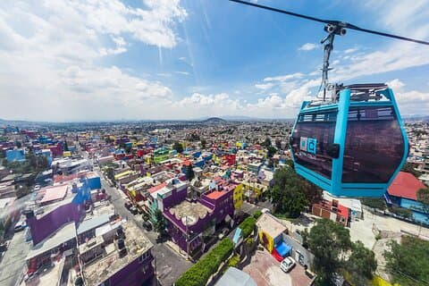 Viaje de teleférico na Cidade do México-Iztapalapa