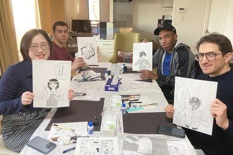 3-Hour Manga Drawing Workshop in Tokyo