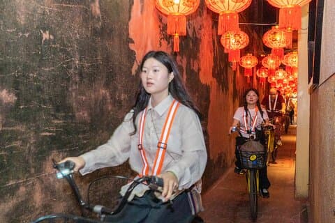 Bangkok natt sykkeltur
