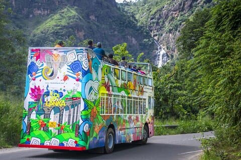 Ravana Odyssey Hopp på Tour Ella till Ravana Falls