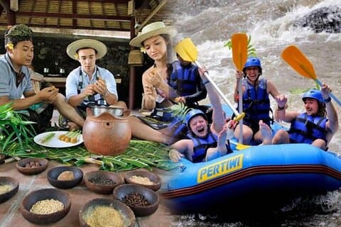 Aula de culinária balinesa Combine Bali Rafting Ubud