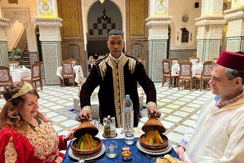 Fez marockansk bröllopsfest med lunch eller matställe