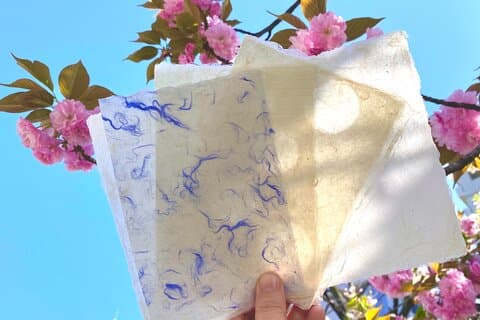 Authentischer Workshop zur Herstellung von handgefertigtem Washi-Papier in Ueno