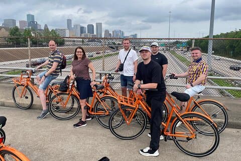 Visite de la ville à vélo et brunch à Houston