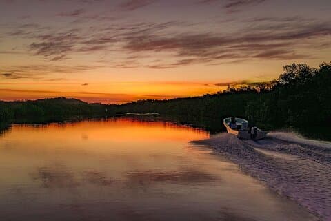 Romantic sunset tour in Río Lagartos, with food