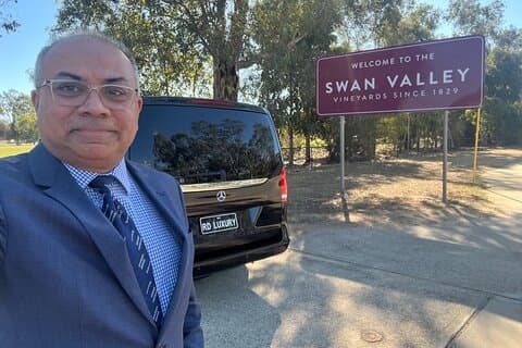 Swan Valley vinsmagningstur og frokost