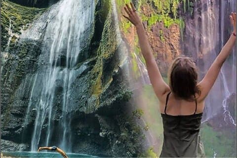 Cachoeira Tumpak Sewu e excursão privada de um dia a Goa Tetes