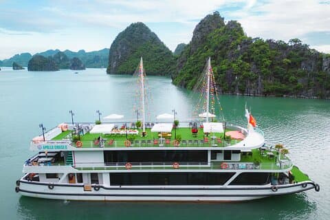 Apollo Premium Cruise 5-sterren buffet luxe dagtrip in Halong Bay