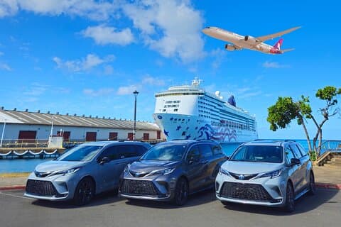 ホノルル空港、クルーズ港、ホテルプライベート送迎(最大6名)