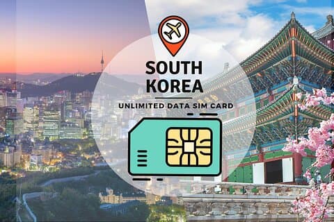 Korea SIM Card with KT Unlimited Data Pick-up at Airport