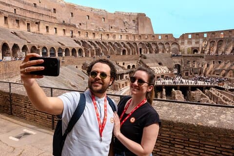 Roma: Colosseum Roman Forum & Palatine Hill Tour I Max 10 personer