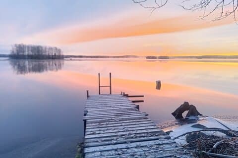 Sauna traditionnel finlandais et baignade dans la glace à Rovaniemi