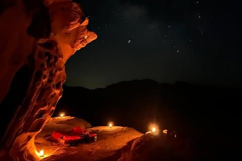 Wadi Rum Full Day Jeep Tour - Stargazing Overnight in a Cave - Traditional Food