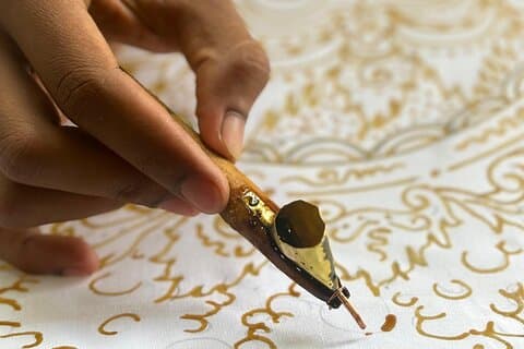 Kulturerbe : Traditionelle Batikmalerei