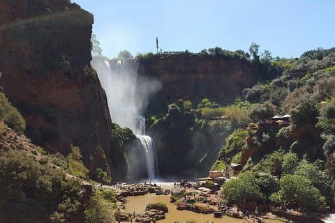Explore Ouzoud waterfalls Marrakech Guided Hike & Boat Experience
