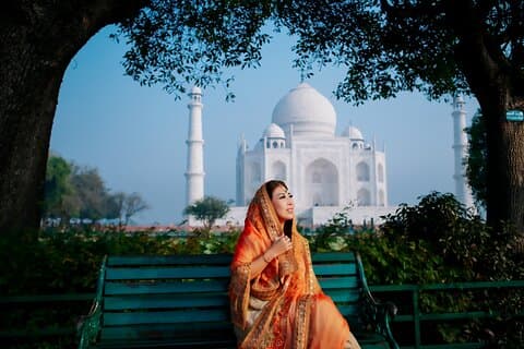 Taj Mahal-tur med Fatehpur Sikri og Agra Fort i bil