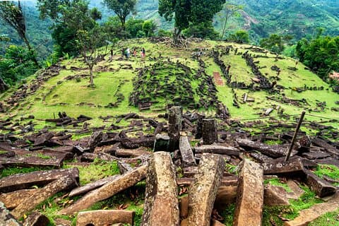 Explore Giant Pyramidal Megalithic site in Gunung Padang