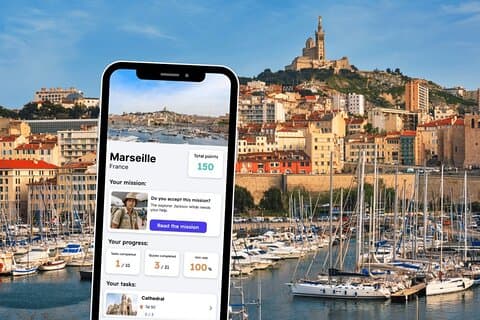 Marseille Exploration Private Game and City Tour på din telefon