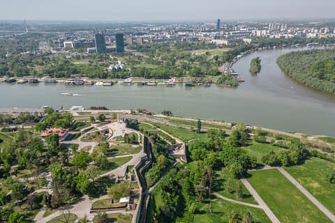 Få et stort bilde av Beograd på sin 2000 år gamle festning
