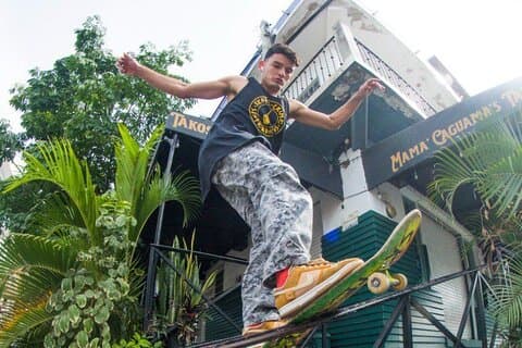 Puerto Vallarta skateboard lektion