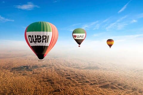 Best Beautiful Tour at Dubai Desert By Hot Air Balloon