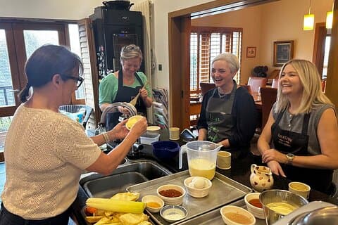 Moderne skotsk matlagingskurs og lunsj på Chef's Edinburgh Hjem